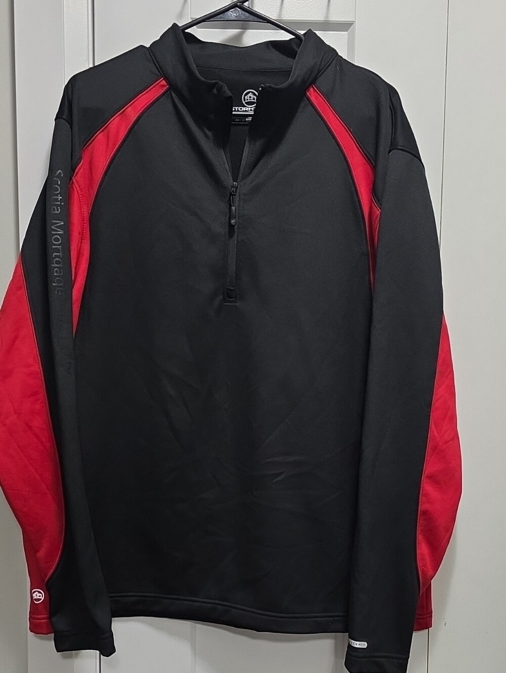 Stormtech Performance Men's Black & Red Quarter-Zip Pullover